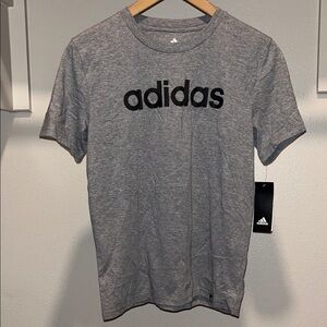 Adidas youth Heather Gray Tee